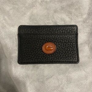 Dooney & Bourke Black Leather Card Holder